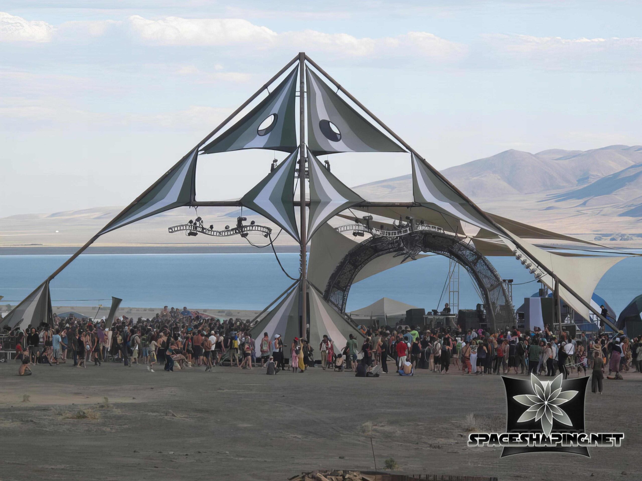 2012 Symbiosis Festival Pyramid-Spandex-Shade-Decorations_134123