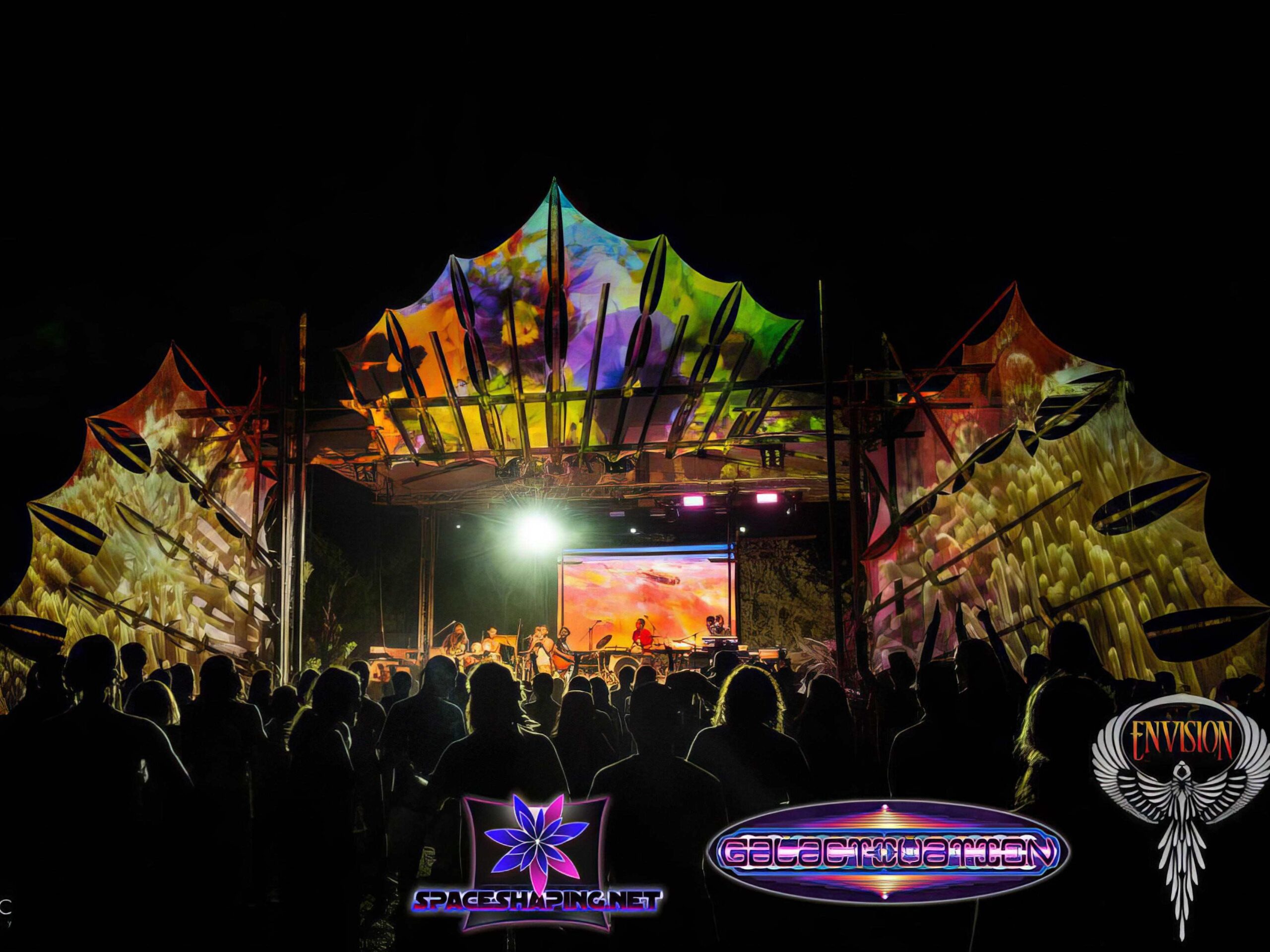 2013 Envision Festival Stretch Projection Screen Deocrations -Electronic Gathering_1341244
