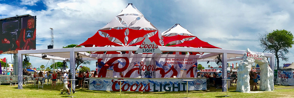 Coors Light Shade Structure