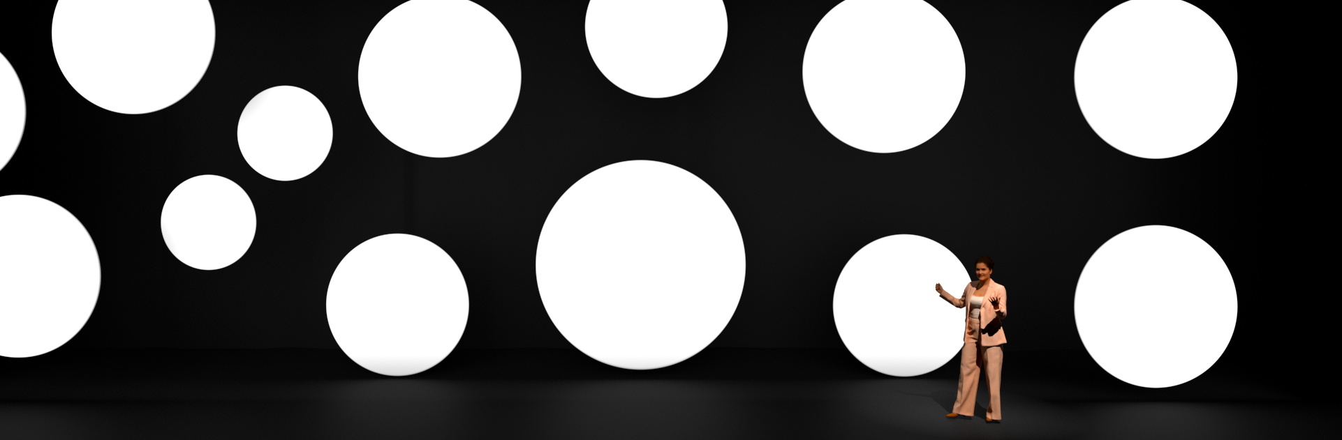 stretchshapes, stretch shapes, stretch screen, corporate backdrop, stage set, custom project, custom stage set, custom stage design, custom stretch fabric, stretchy screens, snowflake moon, moon screen, circle projection screen, circular projection screen, circular projection, circle screen, full moon circle